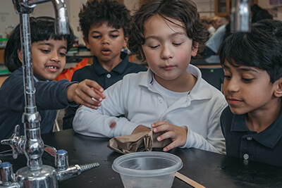 Lower School students at STEM Club